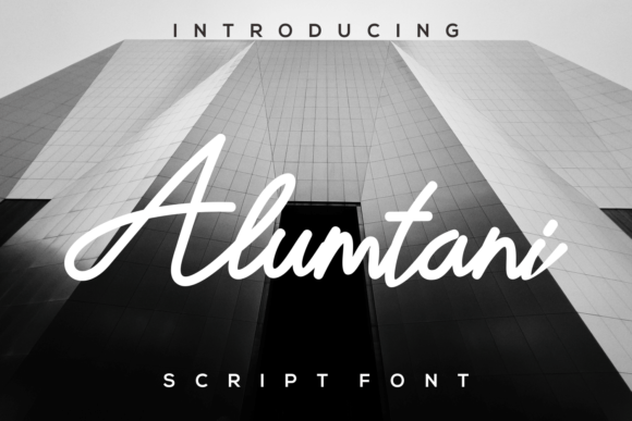 Alumtani Font: A Bold Handwritten Typeface for Makers