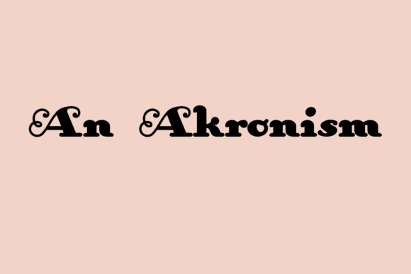 An Akronism Typeface Review for Web Design