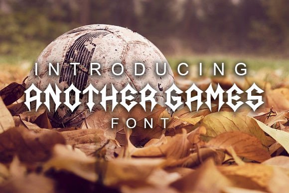 Another Games: A Bold Blackletter Font for Branding