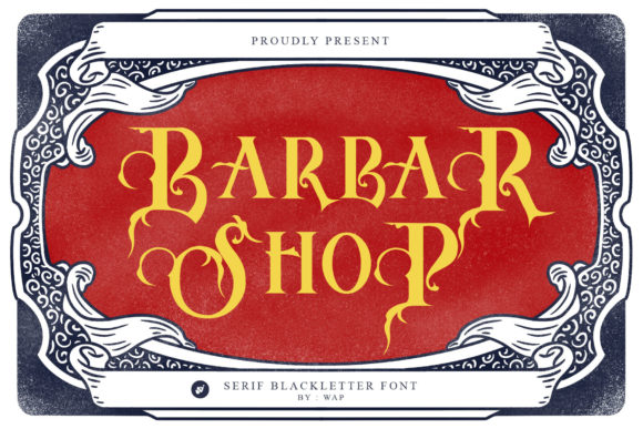 Barbar Shop: A Bold Blackletter Font for Campaigns