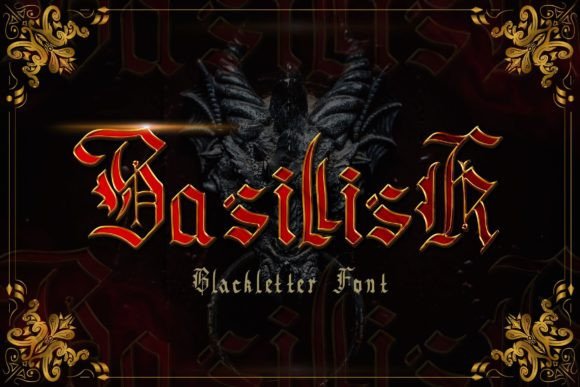 Basillisk Typeface: A Bold Blackletter for Modern Brands