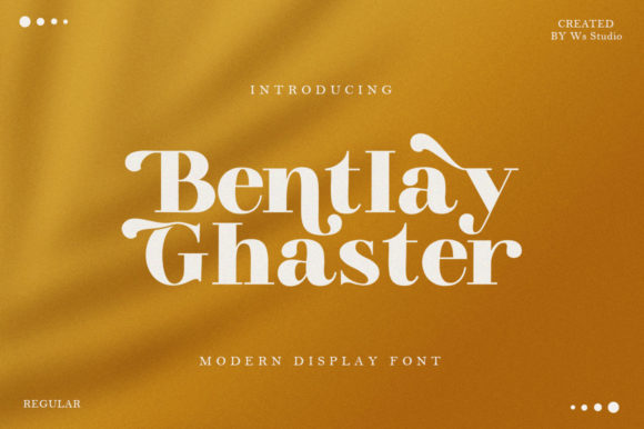 Bentlay Ghaster: A Bold Serif Font for Branding