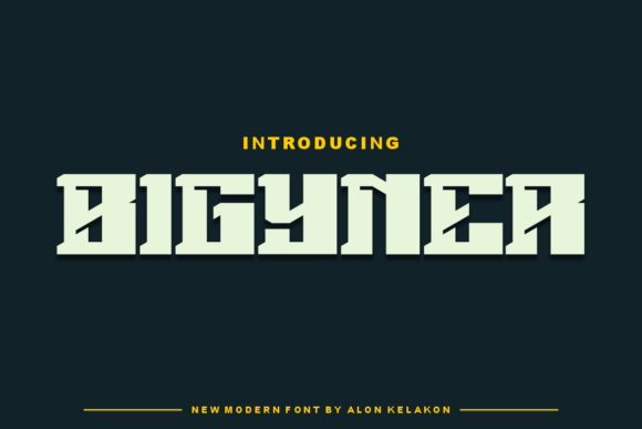 Bigyner: A Bold Slab Serif Typeface for Editorial Impact