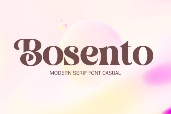 Bosento: A Serif Font for Editorial Design