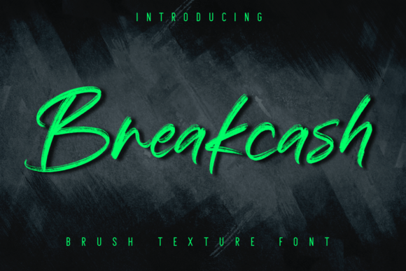 Breakcash Font: Elevate Your Web Design with Bold Brush Style