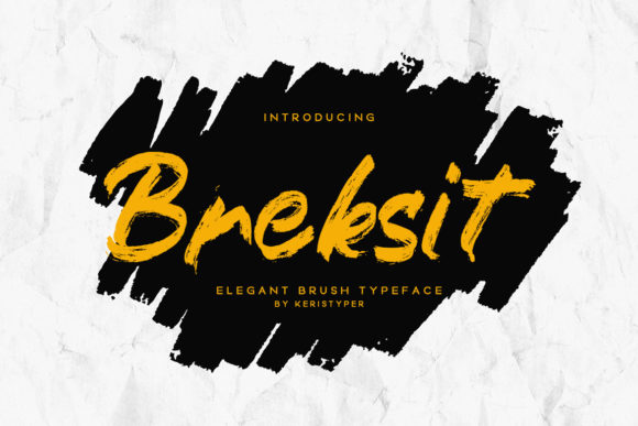 Breksit Font: Bold Script for Web Design