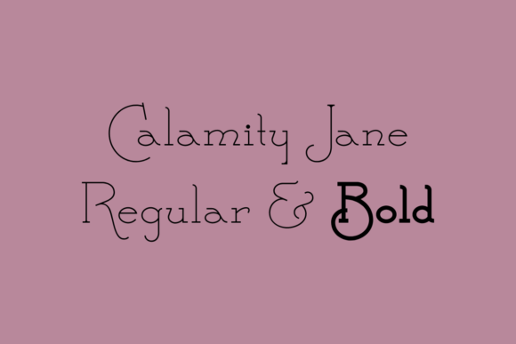 Calamity Jane: A Serif Font for Bold Branding