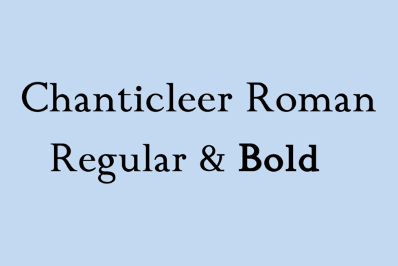 Chanticleer Roman: A Serif Typeface for Editorial Calm
