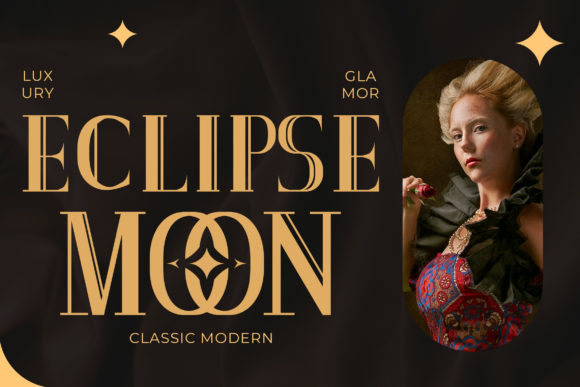 Eclipse Moon Font for Bold Brand Identity