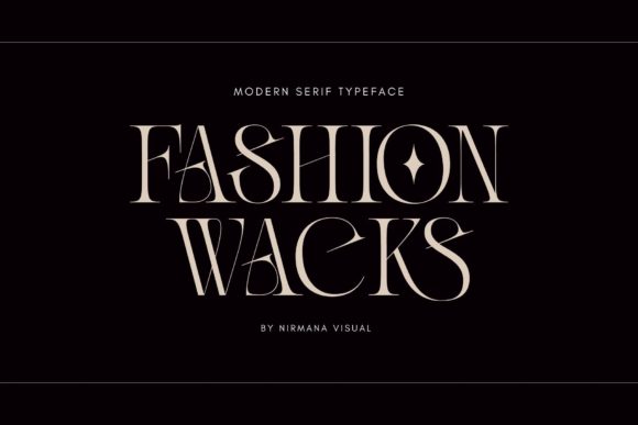 Fashion Wacks: A Serif Font for Brand Identity