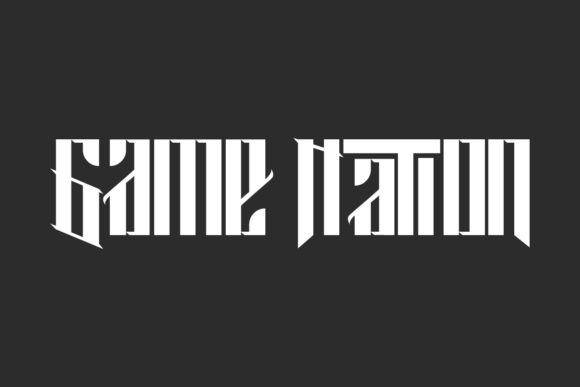Game Nation: A Bold Blackletter Font for Branding