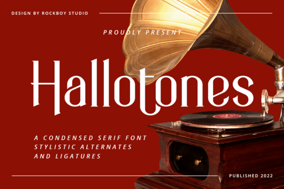 Hallotones: A Bold Serif Font for Branding