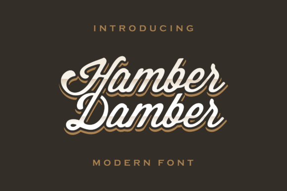 Hamber Damber: A Bold Script Font for Editorial Design