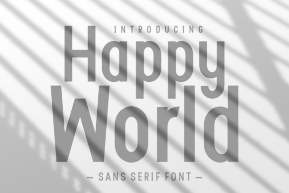Happy World Font: A Fresh Typeface for Brands