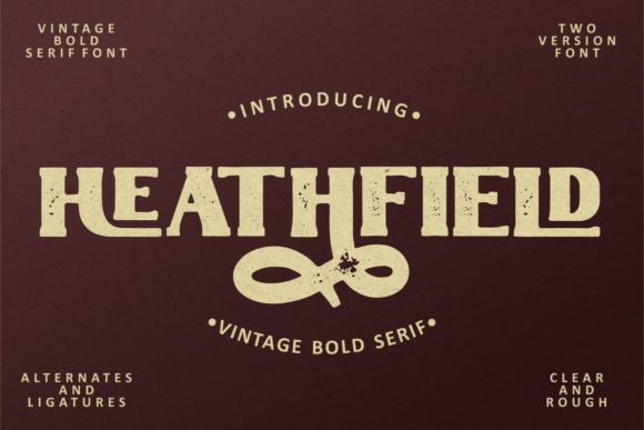 Heathfield: A Bold Serif Typeface for Editorial Design