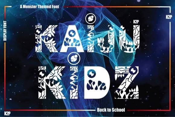Kaiju Kidz: A Playful Decorative Font for Editors