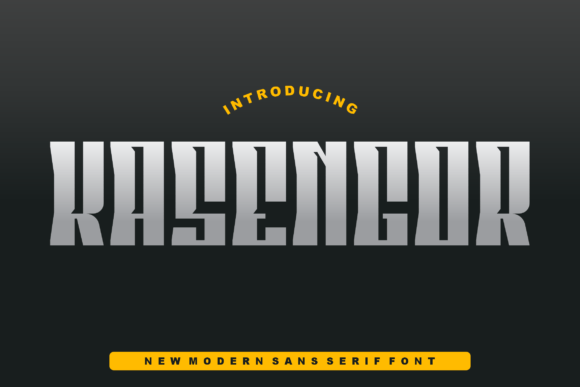 Kasengor: The Bold Sans Serif Font for Clear Campaigns