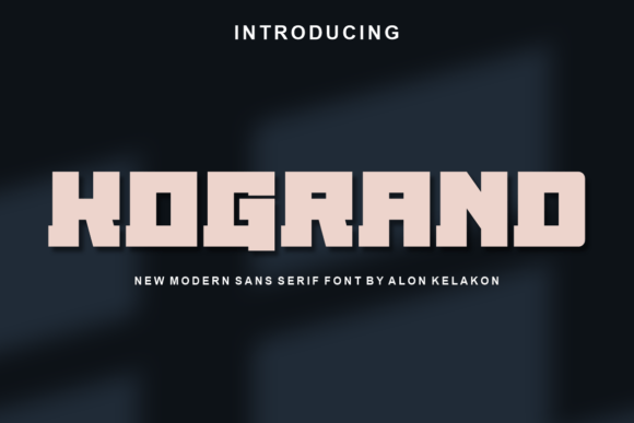 Kogrand Typeface: Bold Slab Serif for Web Design