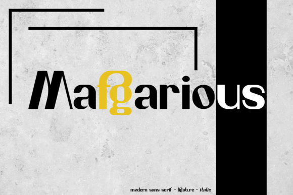 Mafgarious: A Bold Sans Serif Font for Branding