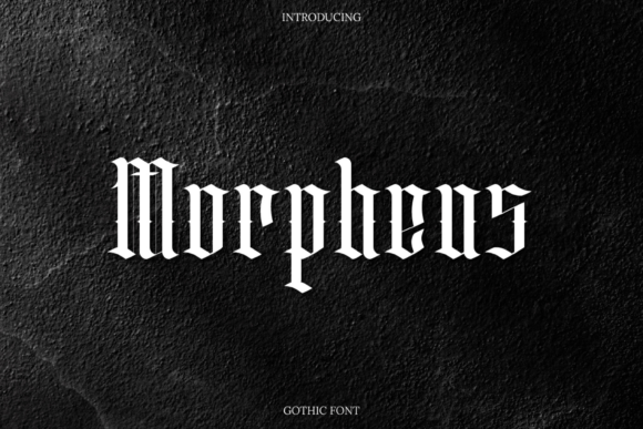 Morpheus Typeface: Bold Blackletter for Branding
