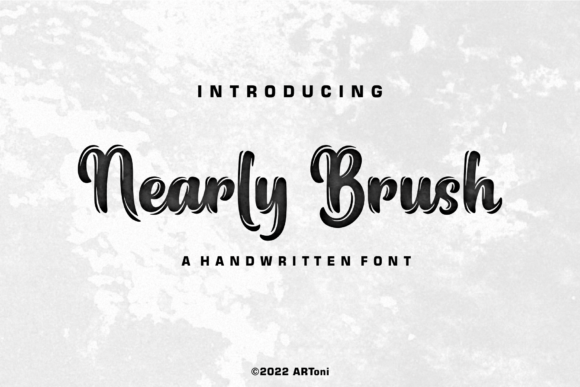 Nearly Brush: A Premium Handwritten Font for Web Design