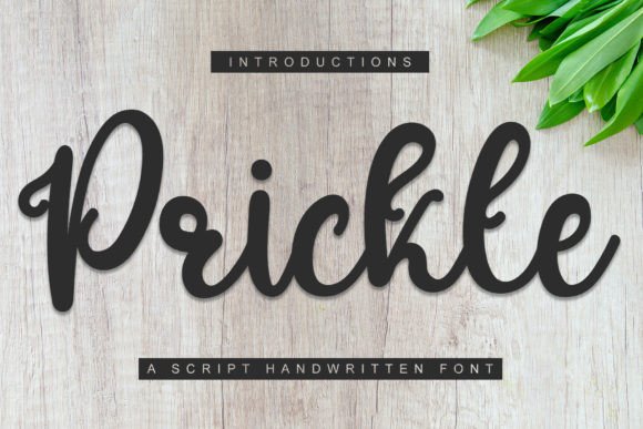 Prickle: A Handwritten Font for Editorial Design