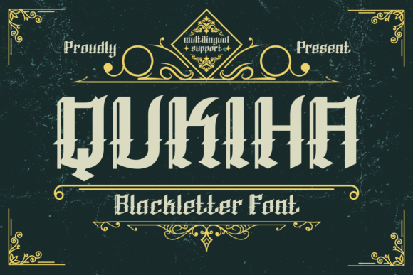 Quiha: A Bold Blackletter Typeface for Web Design