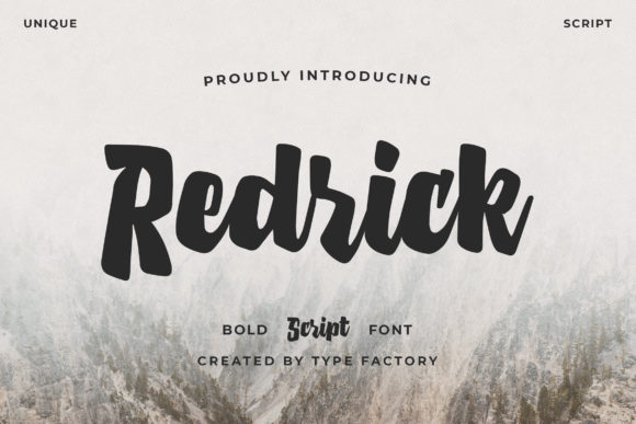 Redrick: A Bold Handwritten Font for Editorial Design