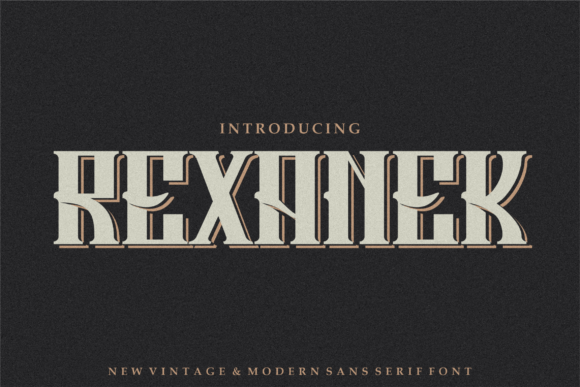 Rexanek: A Bold Serif Font for Impactful Campaigns