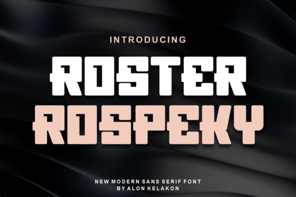 Roster Rospeky Font Review for Bold Branding