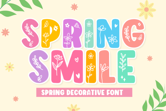 Spring Smile: A Cheerful Display Font for Editorial Design