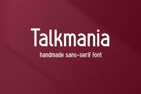 Talkmania: A Bold Sans Serif Typeface for Editorial Design