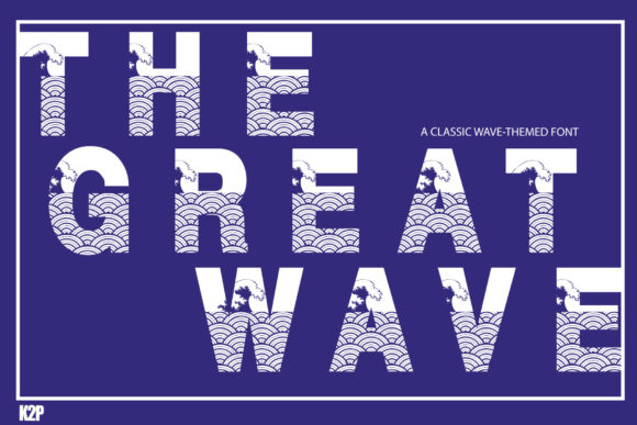 The Great Wave Font for Bold Campaigns