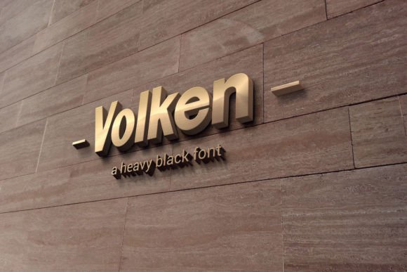 Volken: A Bold Sans Serif Typeface for Digital Design
