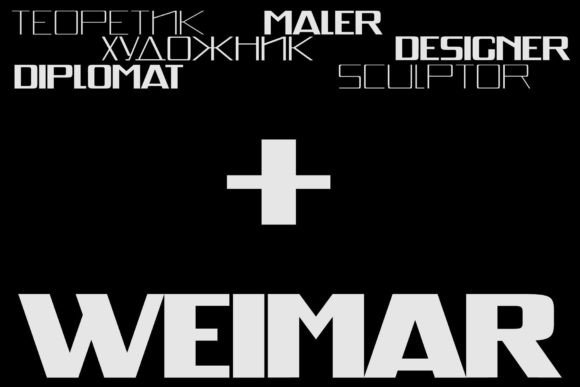 Weimar Typeface: A Bold Sans Serif for Modern Web Design