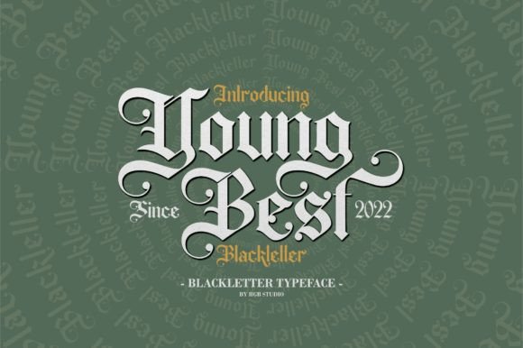 Young Best: A Bold Blackletter Typeface for Editorial Design